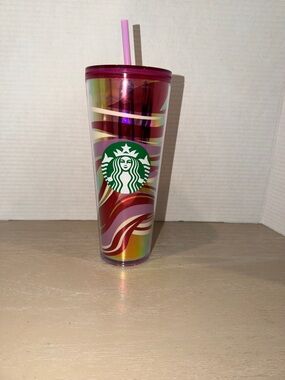 Starbucks Pink and Purple Double-Wall Insulated Tumbler…NEW!